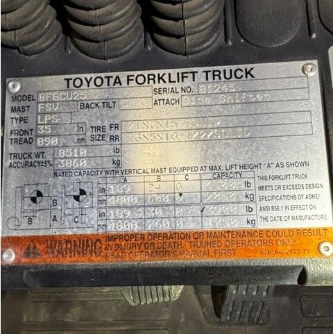 Toyota - 8FGCU25 - Image 6